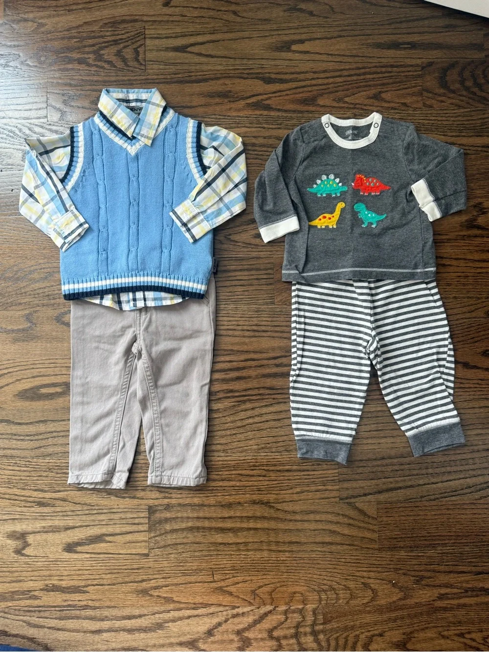 Nike Carter’s Baby Boy Bundle Footies Pajamas Christmas Pants Outfits 12 Months